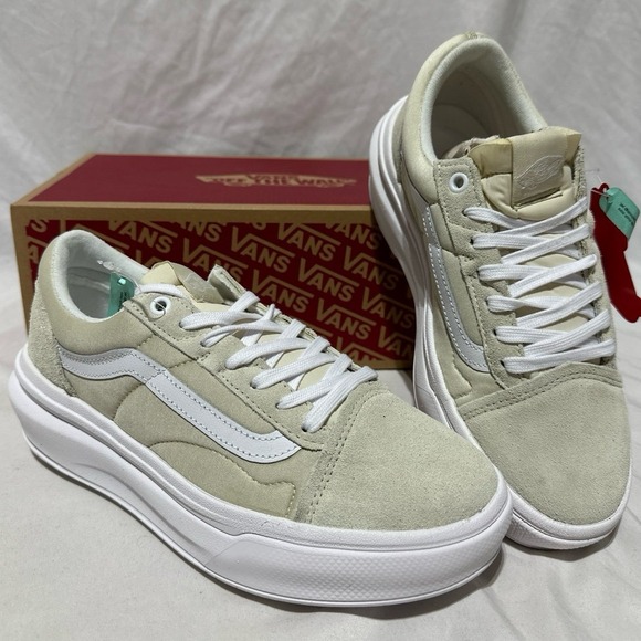 Vans Other - Vans Old Skool Over Sand White Platform Shoes New Men's 8.5